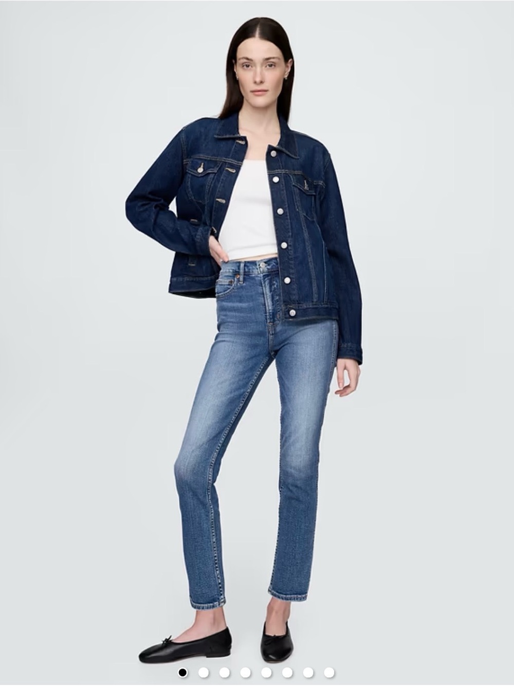 GAP High Rise Cigarette Vintage Slim Jeans 27 Tall